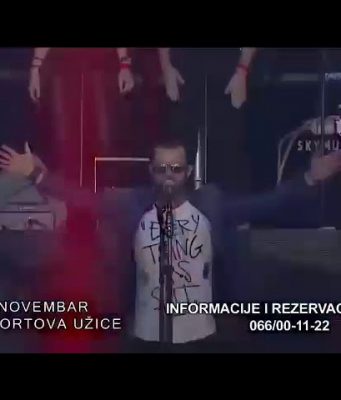 Veliki koncert Ace Lukasa 9. novembra u Užicu